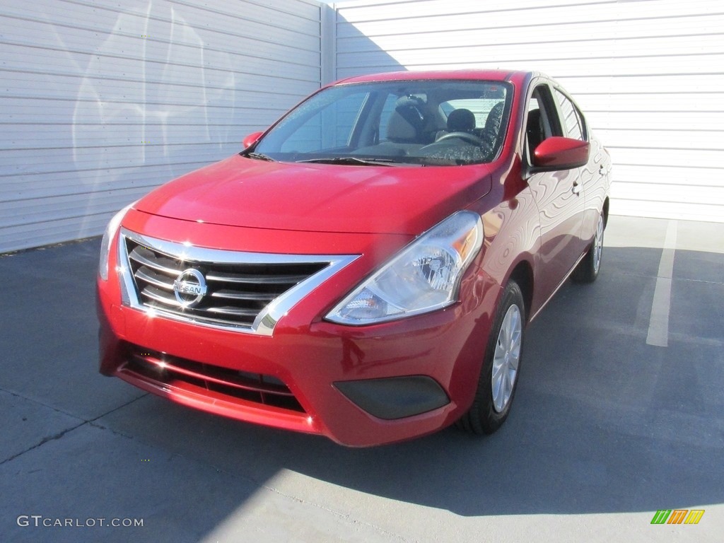 2015 Versa 1.6 SV Sedan - Red Brick / Charcoal photo #4