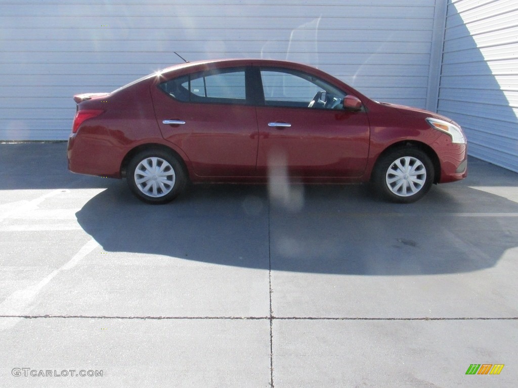 2015 Versa 1.6 SV Sedan - Red Brick / Charcoal photo #8