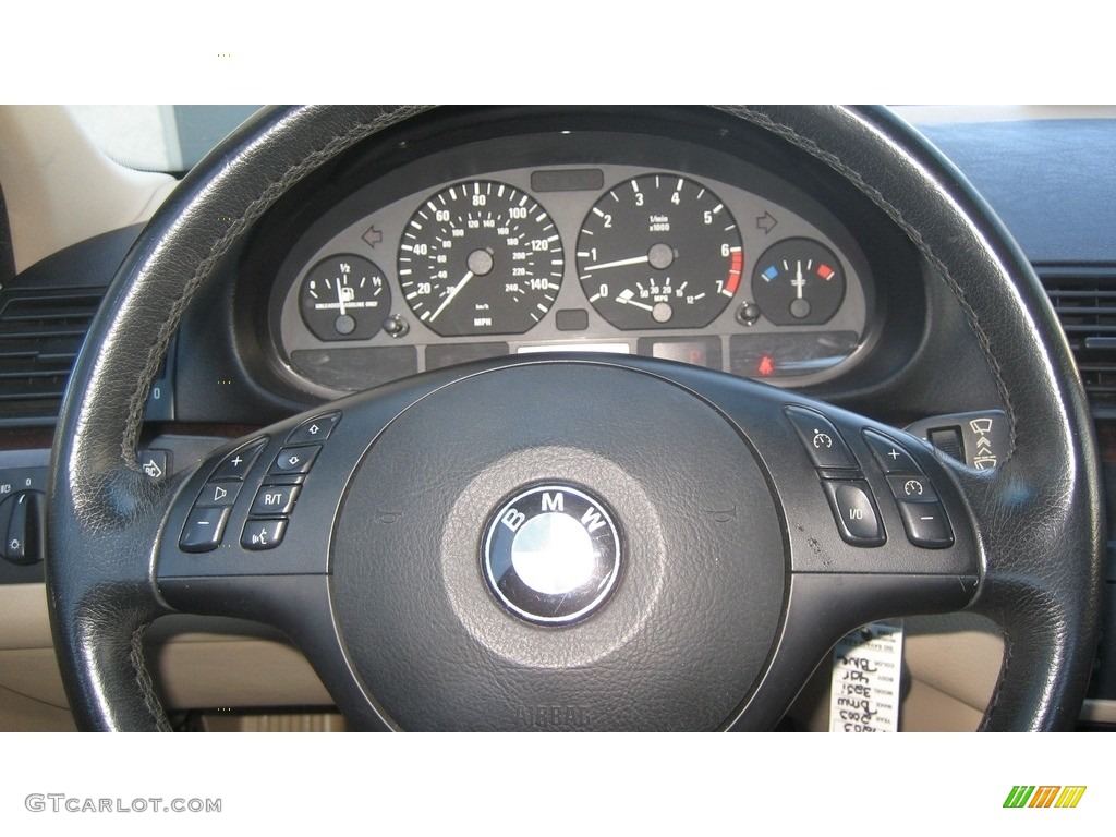 2003 3 Series 325i Sedan - Black Sapphire Metallic / Sand photo #17