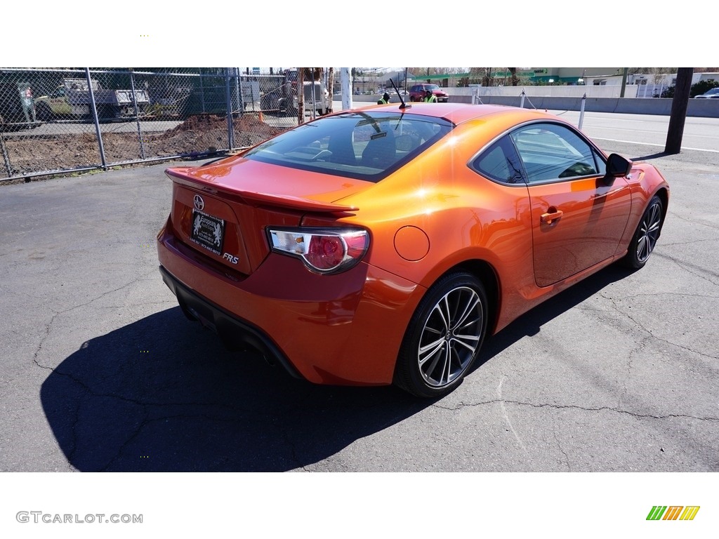 2013 FR-S Sport Coupe - Hot Lava Orange / Black/Red Accents photo #4