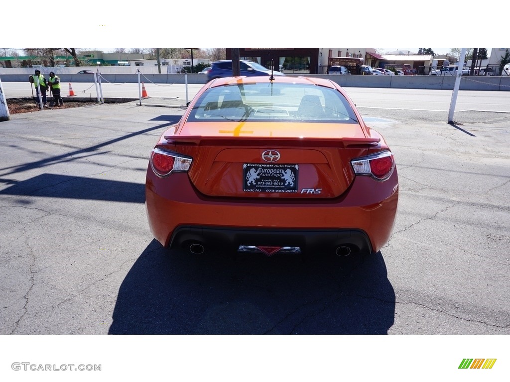 2013 FR-S Sport Coupe - Hot Lava Orange / Black/Red Accents photo #7