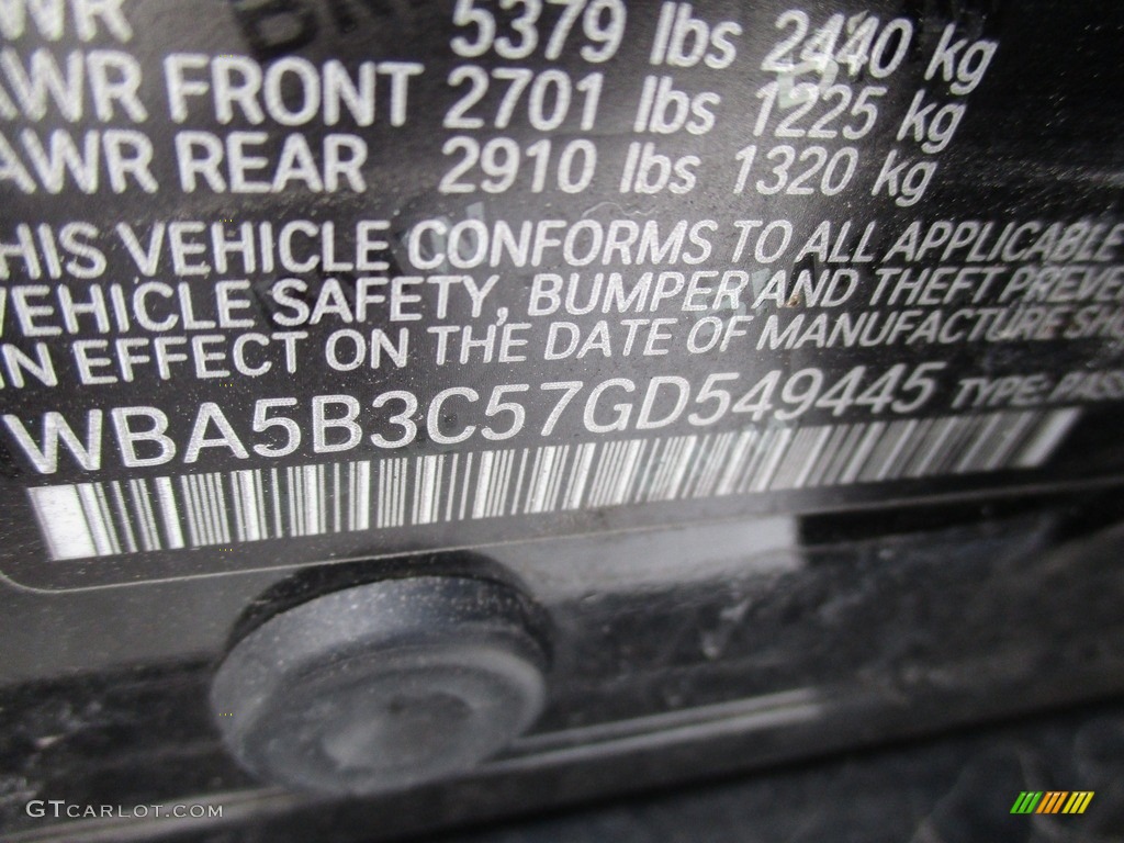 2016 5 Series 535i xDrive Sedan - Imperial Blue Metallic / Black photo #19