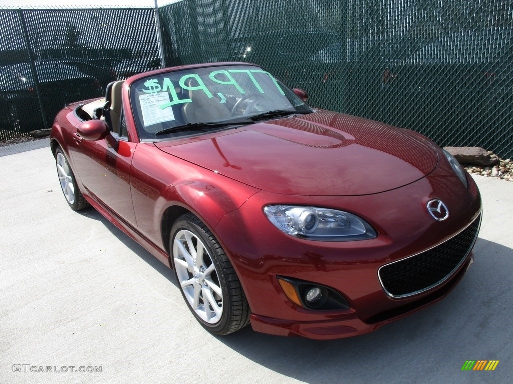 2010 MX-5 Miata Grand Touring Roadster - Copper Red Mica / Dune Beige photo #6