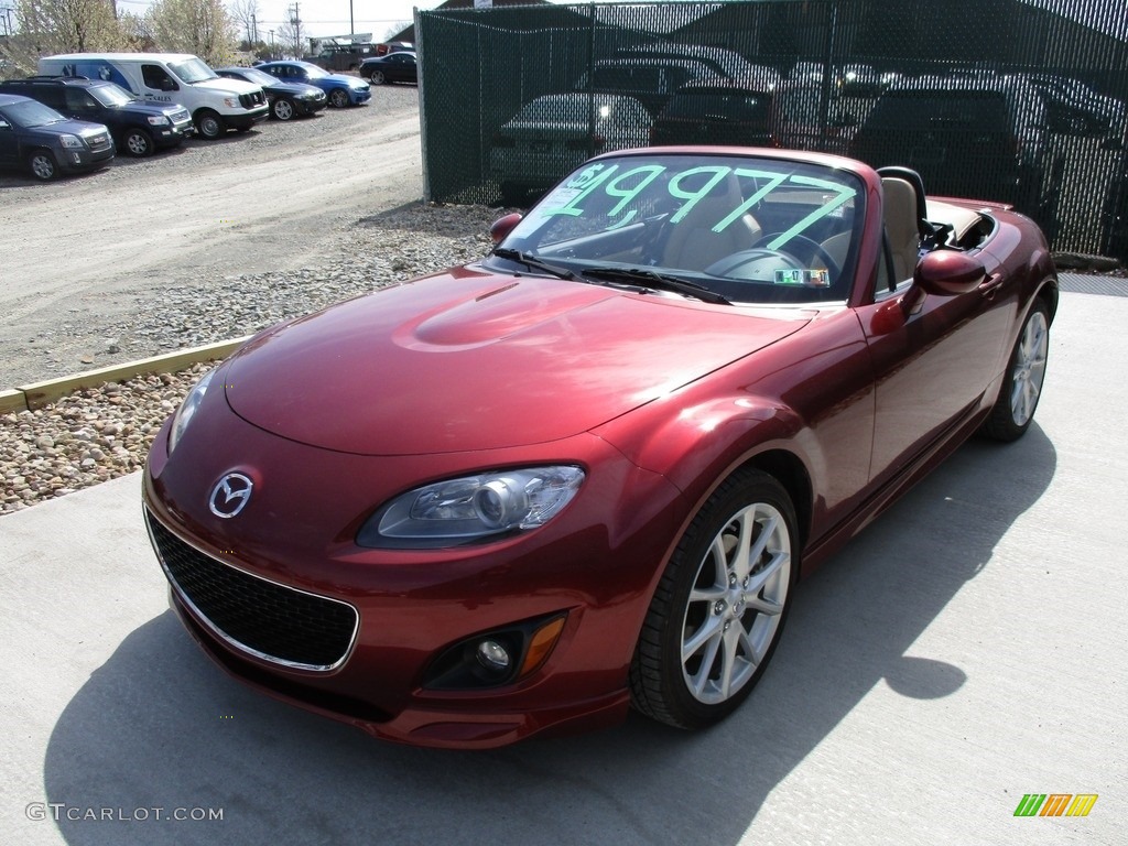 2010 MX-5 Miata Grand Touring Roadster - Copper Red Mica / Dune Beige photo #8