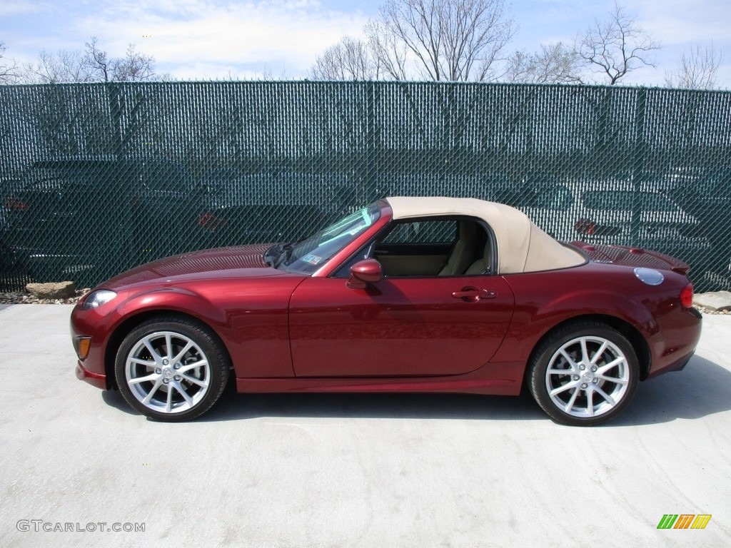 2010 MX-5 Miata Grand Touring Roadster - Copper Red Mica / Dune Beige photo #10