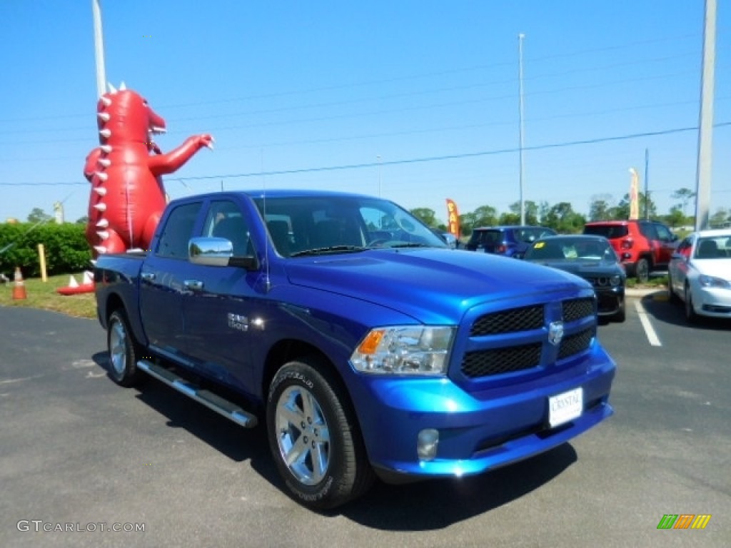 2015 1500 Express Crew Cab - Blue Streak Pearl / Black/Diesel Gray photo #10