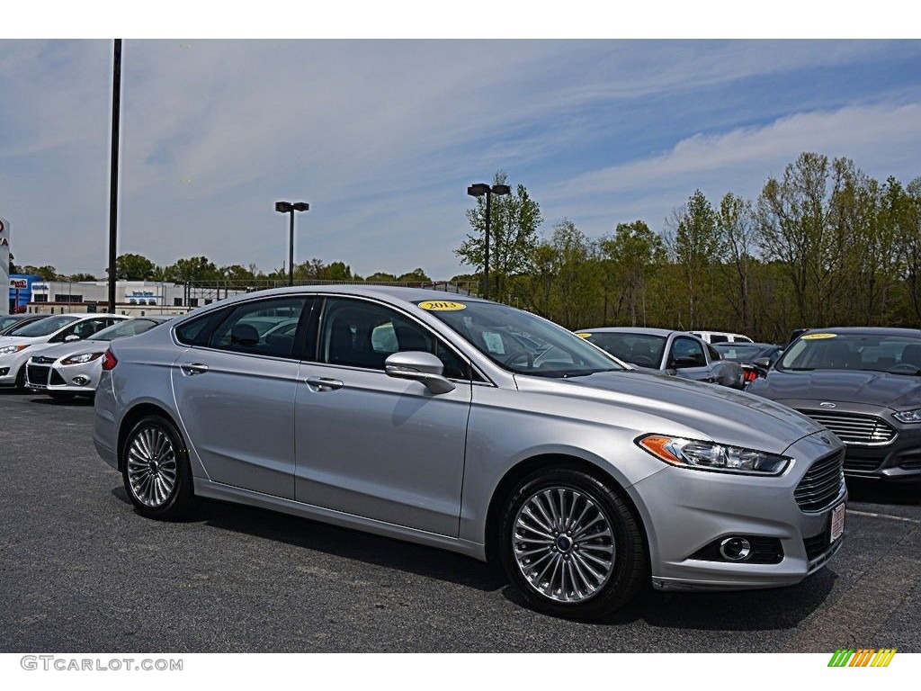 2013 Fusion Titanium - Ingot Silver Metallic / Charcoal Black photo #1