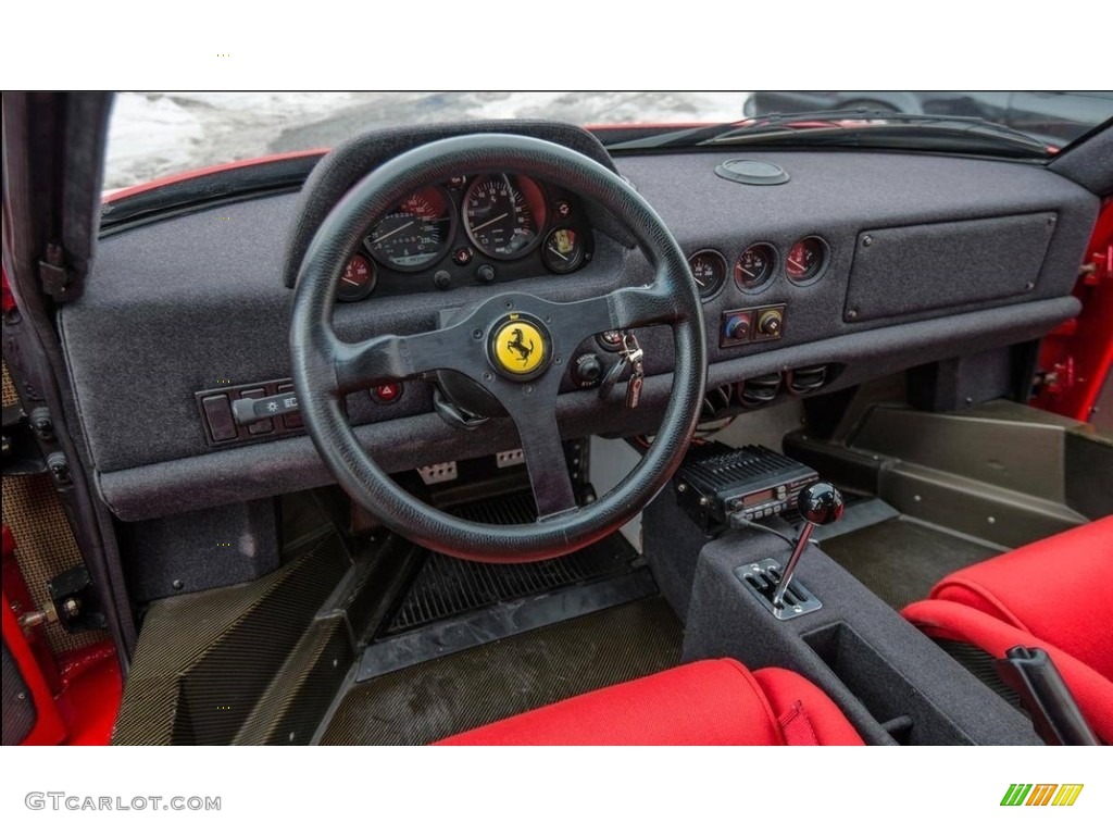 1992 Ferrari F40 LM Conversion Black Dashboard Photo #112077815