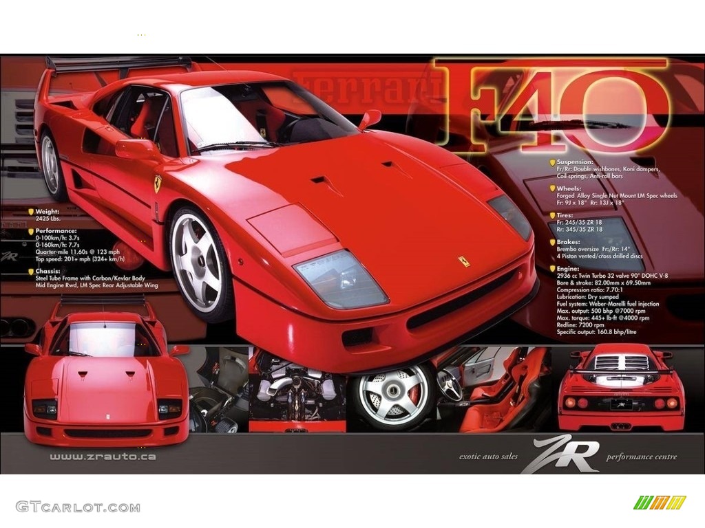 1992 F40 LM Conversion - Red / Black photo #35