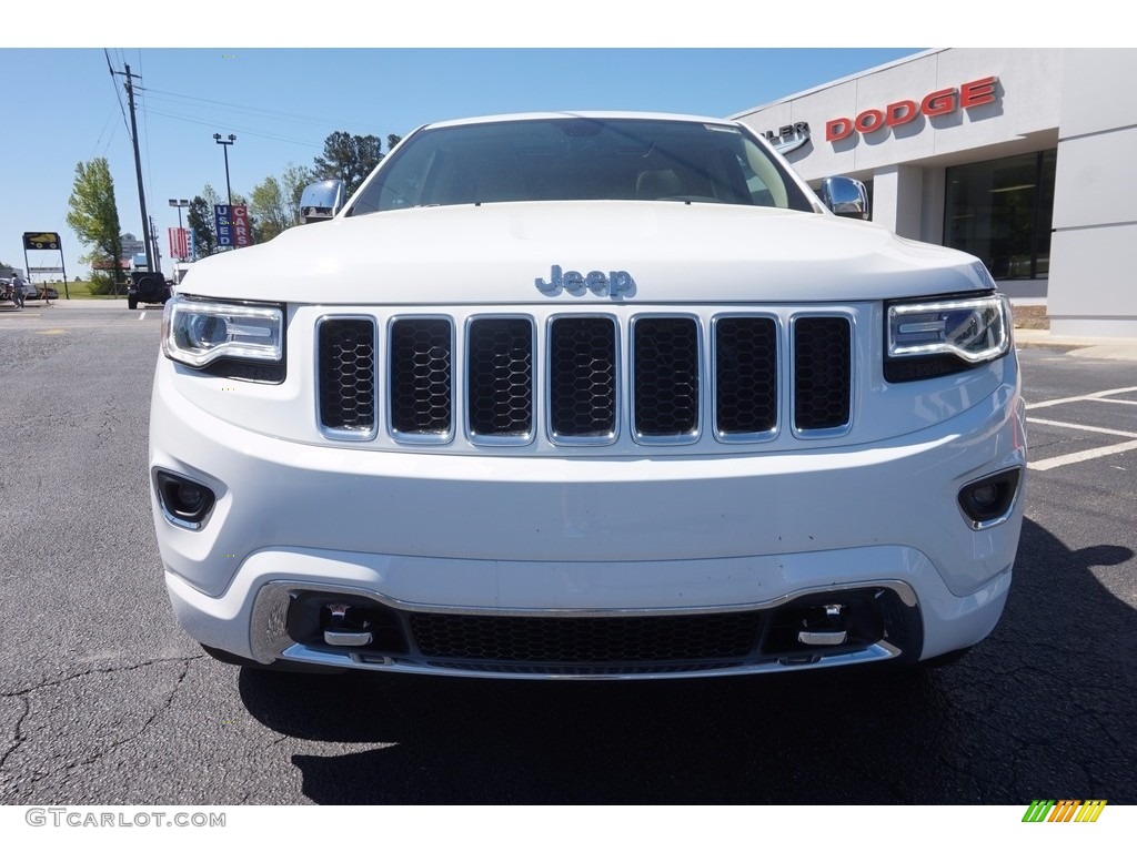 2016 Grand Cherokee Overland - Bright White / Brown/Light Frost Beige photo #2