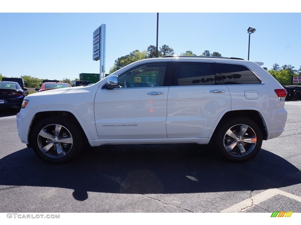 2016 Grand Cherokee Overland - Bright White / Brown/Light Frost Beige photo #4