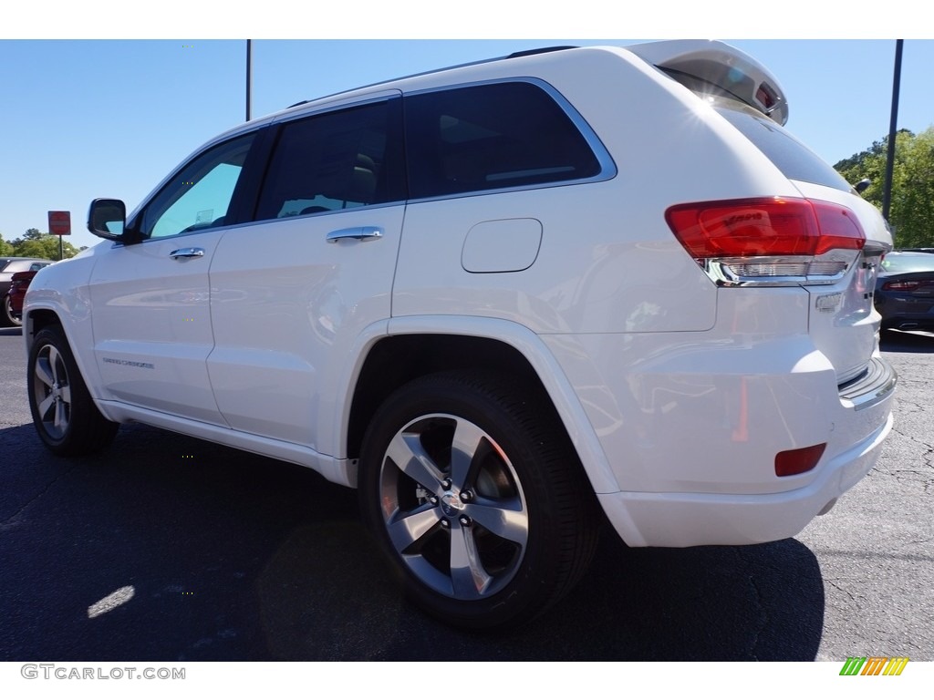 2016 Grand Cherokee Overland - Bright White / Brown/Light Frost Beige photo #5