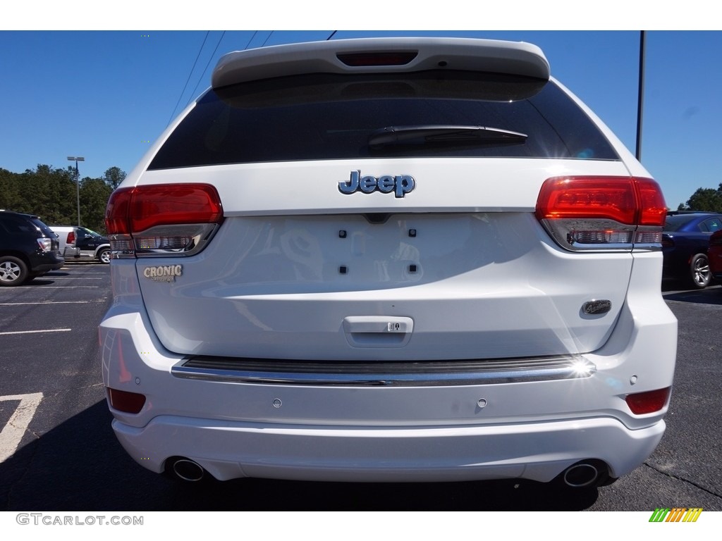 2016 Grand Cherokee Overland - Bright White / Brown/Light Frost Beige photo #6