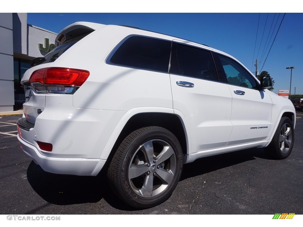 2016 Grand Cherokee Overland - Bright White / Brown/Light Frost Beige photo #7