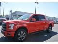 2016 Race Red Ford F150 Lariat SuperCrew 4x4  photo #3
