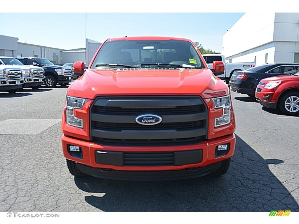 2016 F150 Lariat SuperCrew 4x4 - Race Red / Black photo #4