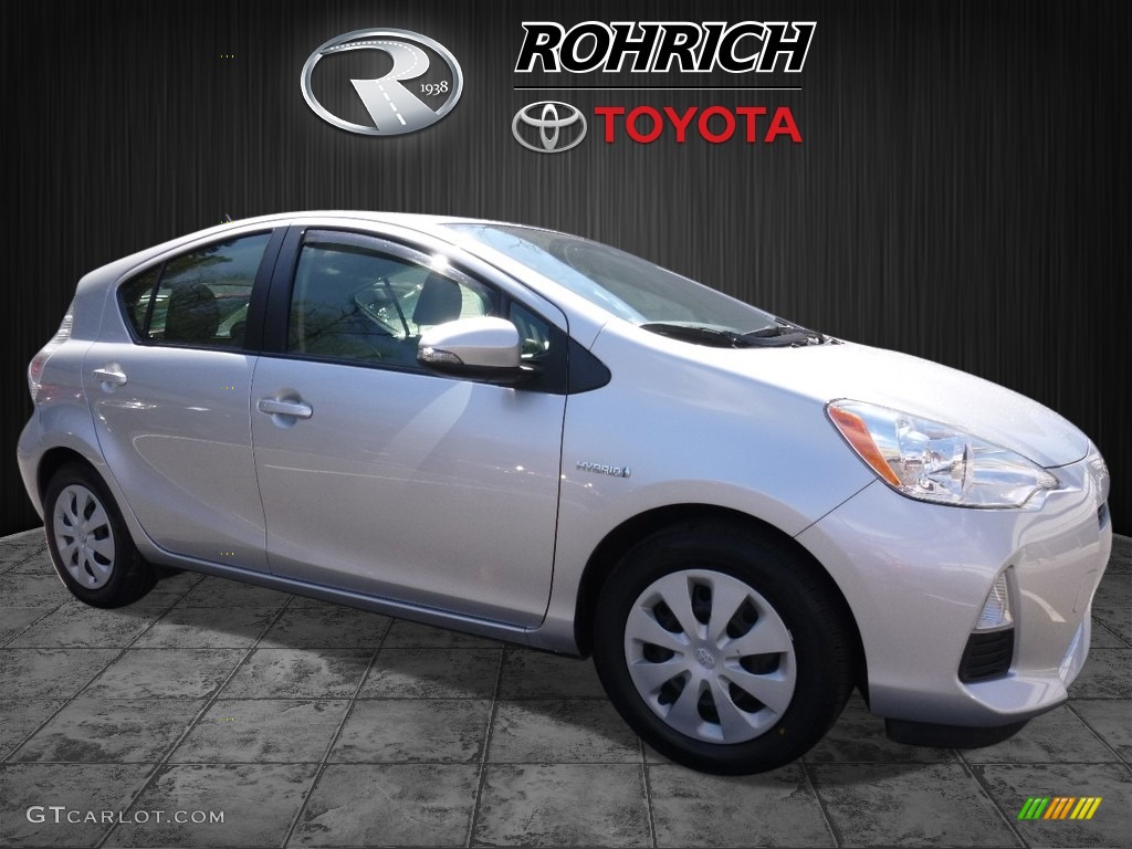 2012 Prius c Hybrid Four - Classic Silver Metallic / Light Blue Gray/Black photo #1
