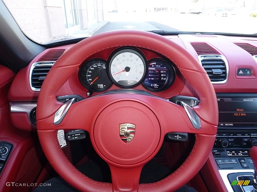 2013 Boxster S - Agate Grey Metallic / Carrera Red Natural Leather photo #22