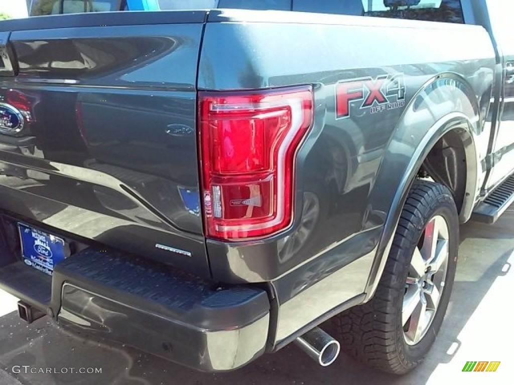 2016 F150 Lariat SuperCrew 4x4 - Magnetic / Black photo #6