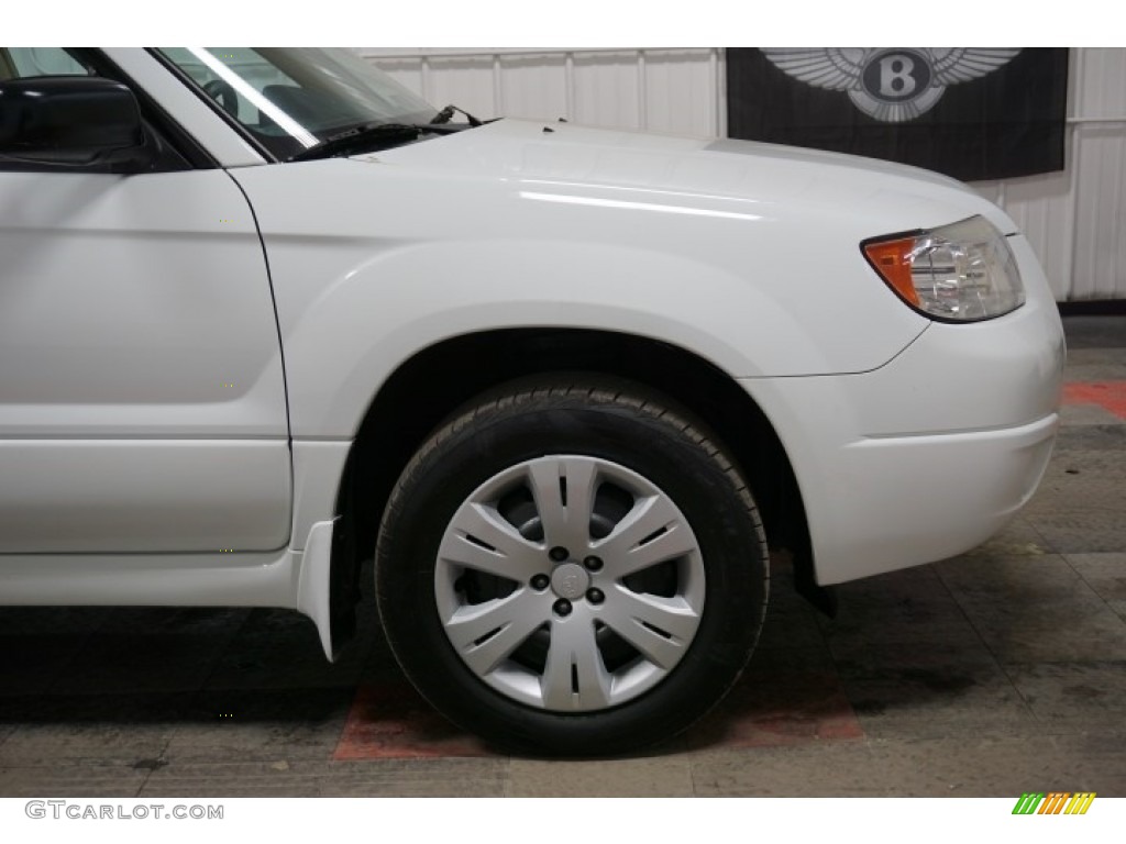 2008 Forester 2.5 X - Aspen White / Desert Beige photo #48