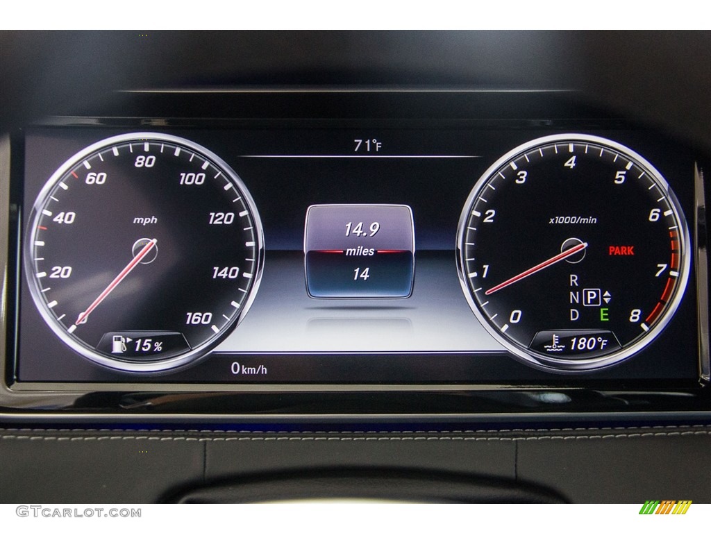 2016 Mercedes-Benz S 550 4Matic Coupe Gauges Photo #112089724