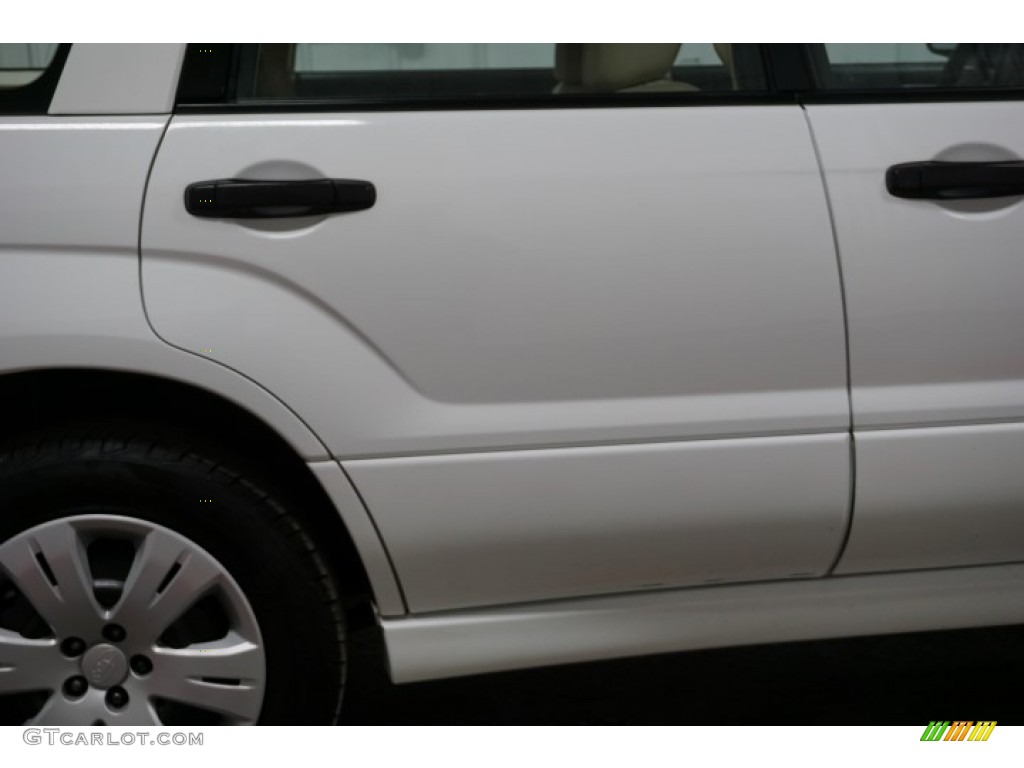 2008 Forester 2.5 X - Aspen White / Desert Beige photo #54