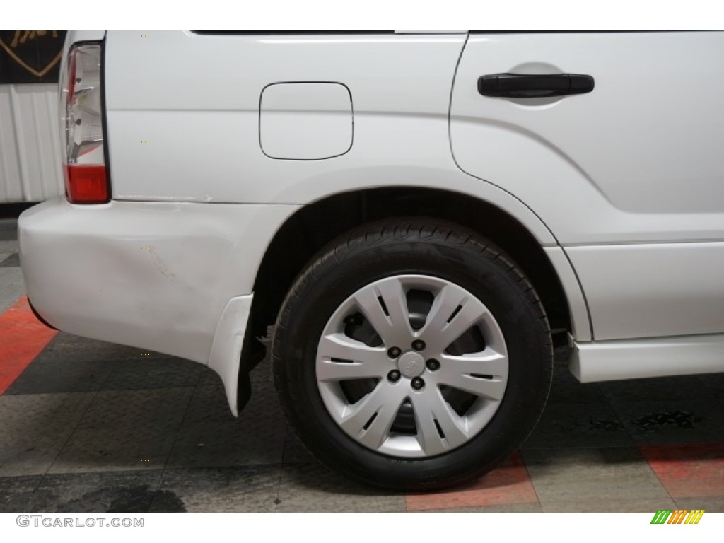 2008 Forester 2.5 X - Aspen White / Desert Beige photo #55