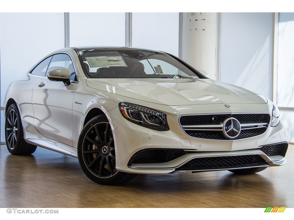 designo Diamond White Metallic 2016 Mercedes-Benz S 63 AMG 4Matic Coupe Exterior Photo #112090112