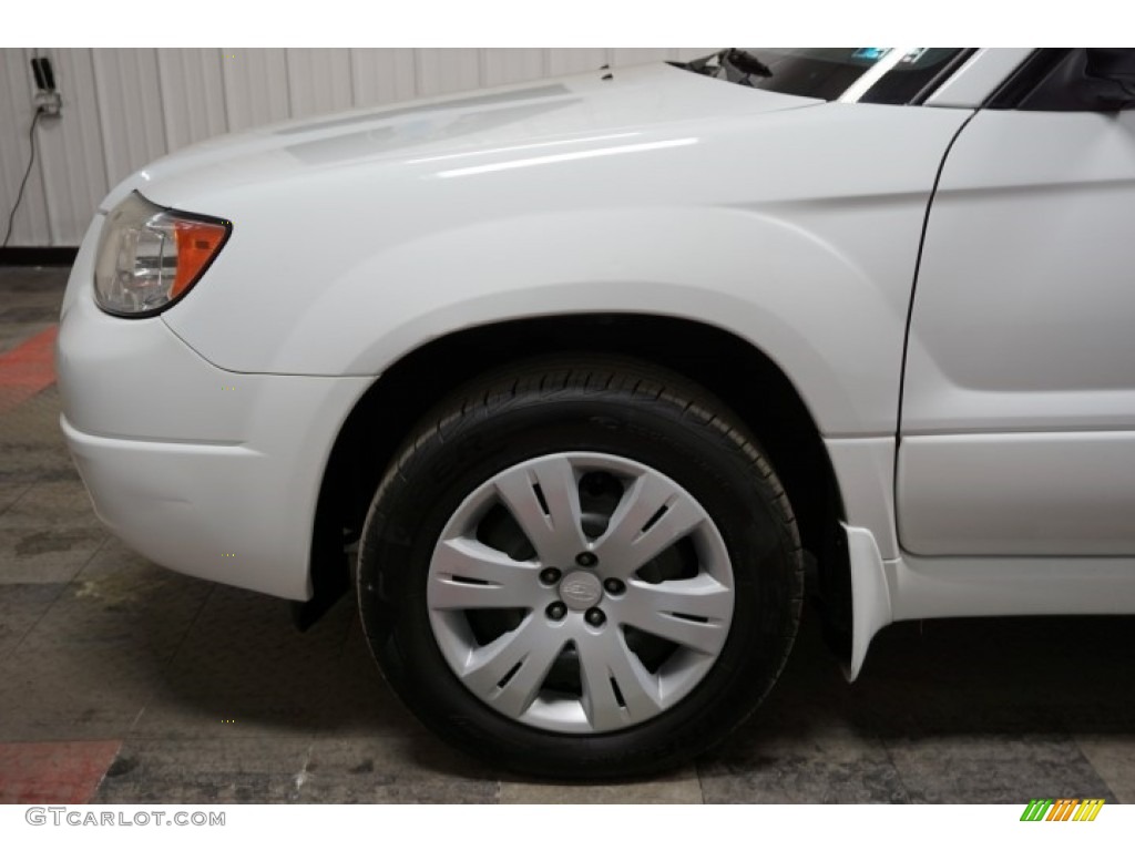 2008 Forester 2.5 X - Aspen White / Desert Beige photo #71