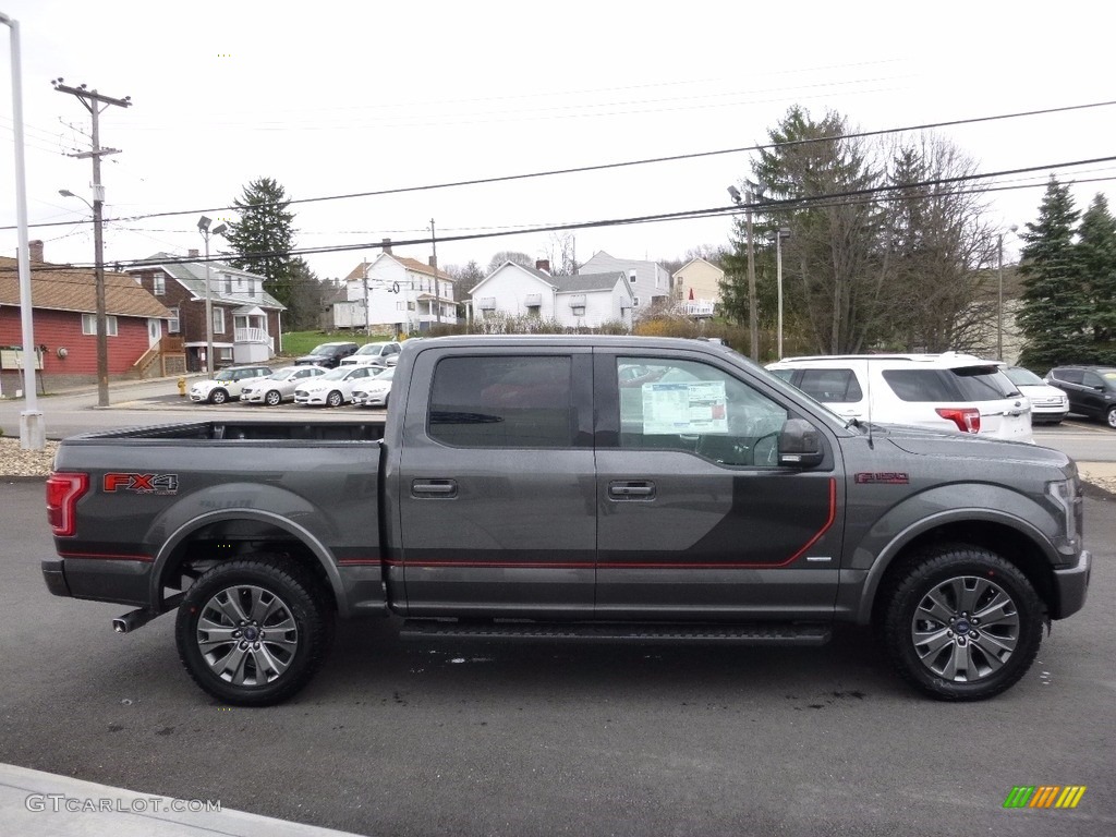 2016 F150 Lariat SuperCrew 4x4 - Magnetic / Black photo #4