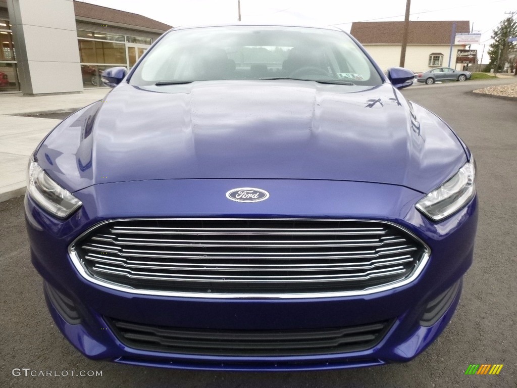 2016 Fusion SE - Deep Impact Blue Metallic / Charcoal Black photo #2