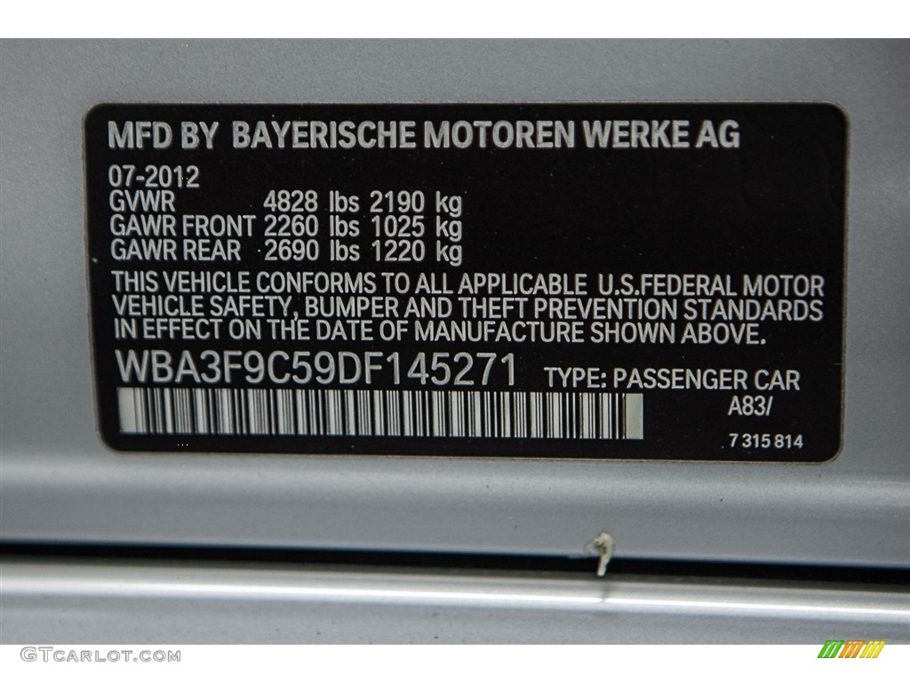 2013 3 Series ActiveHybrid 3 Sedan - Glacier Silver Metallic / Black photo #21