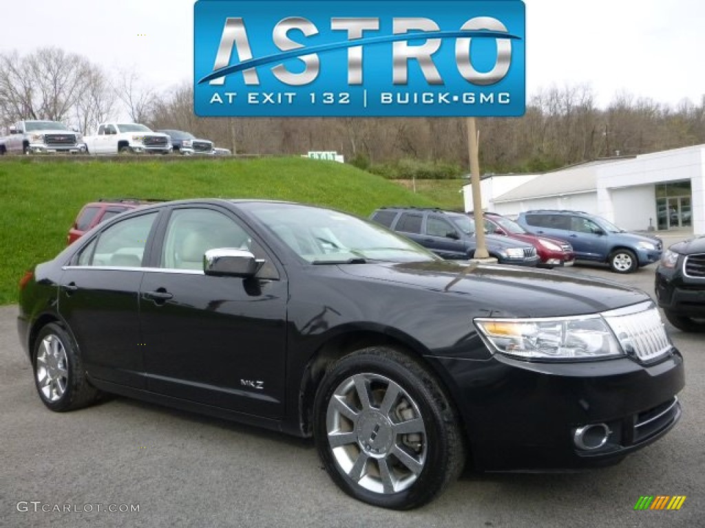 2009 MKZ AWD Sedan - Tuxedo Black Metallic / Sand photo #1