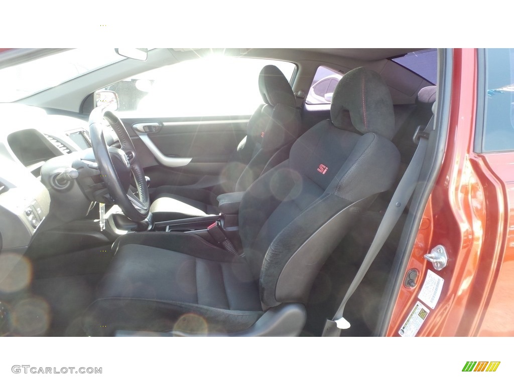 2009 Civic Si Coupe - Redline Orange Pearl / Black photo #9