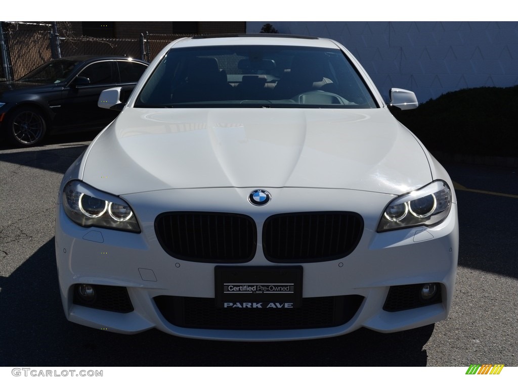 2013 5 Series 535i xDrive Sedan - Alpine White / Cinnamon Brown photo #7