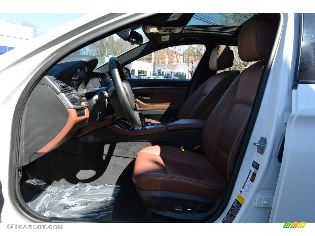 2013 5 Series 535i xDrive Sedan - Alpine White / Cinnamon Brown photo #11