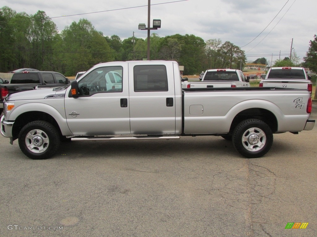 2015 F250 Super Duty XLT Crew Cab 4x4 - Ingot Silver / Steel photo #8