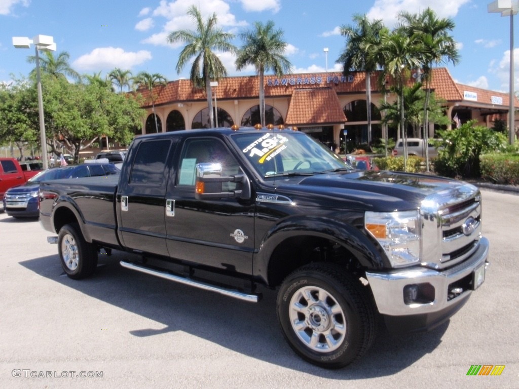 2016 F350 Super Duty XLT Crew Cab 4x4 - Shadow Black / Adobe photo #1