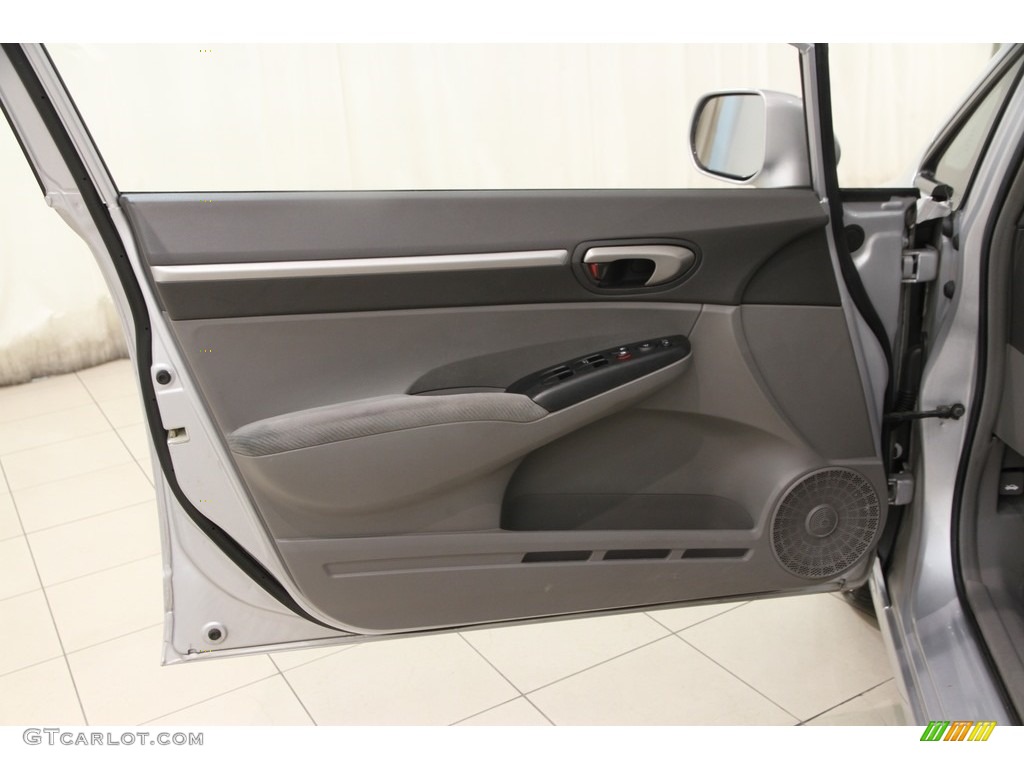 2009 Honda Civic EX Sedan Gray Door Panel Photo #112107745