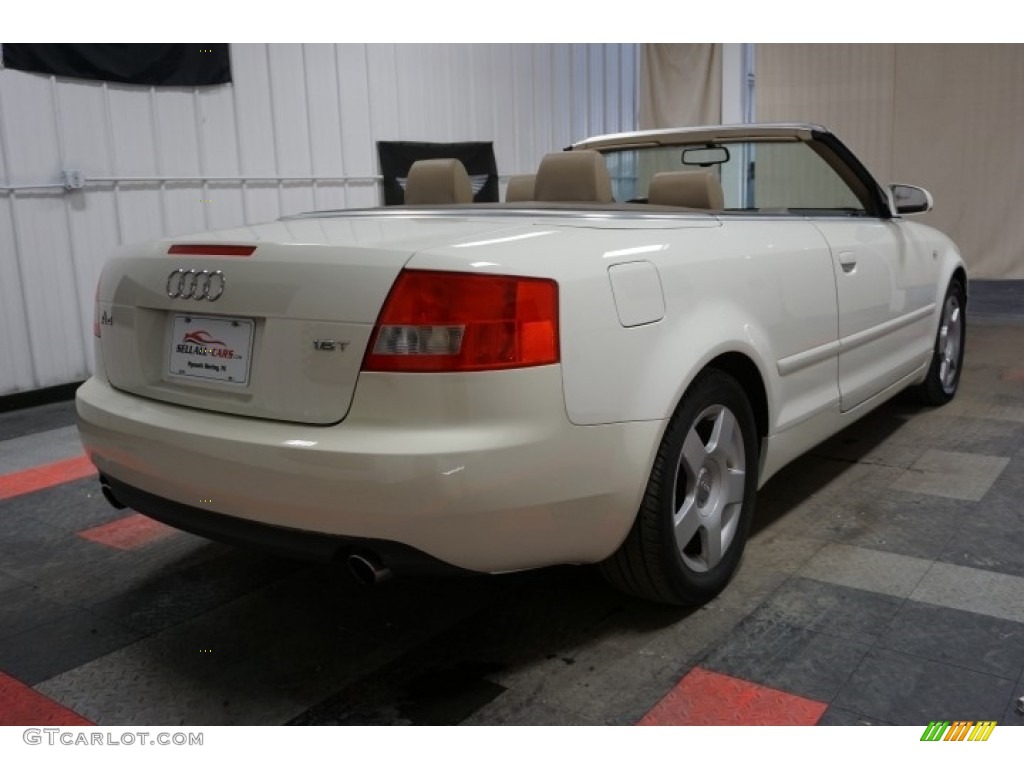 2005 A4 1.8T Cabriolet - Arctic White / Beige photo #8