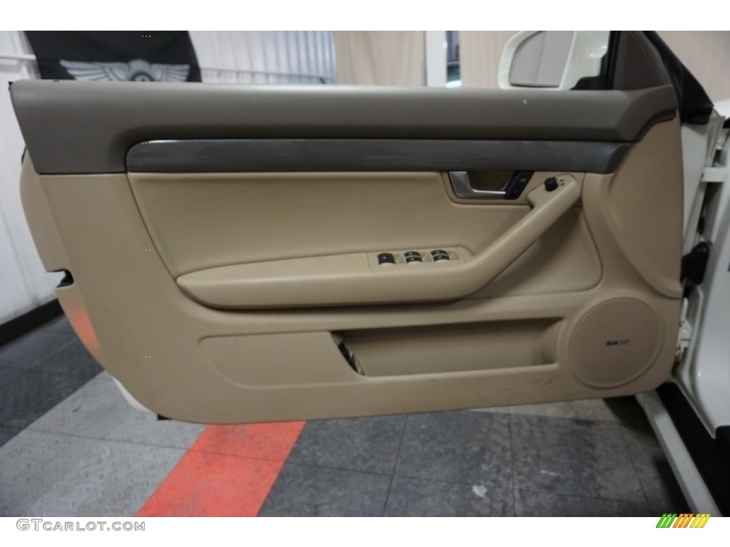 2005 A4 1.8T Cabriolet - Arctic White / Beige photo #12