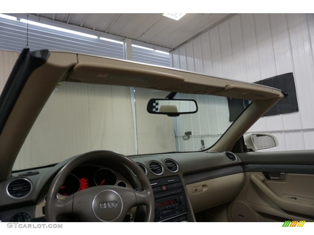 2005 A4 1.8T Cabriolet - Arctic White / Beige photo #23