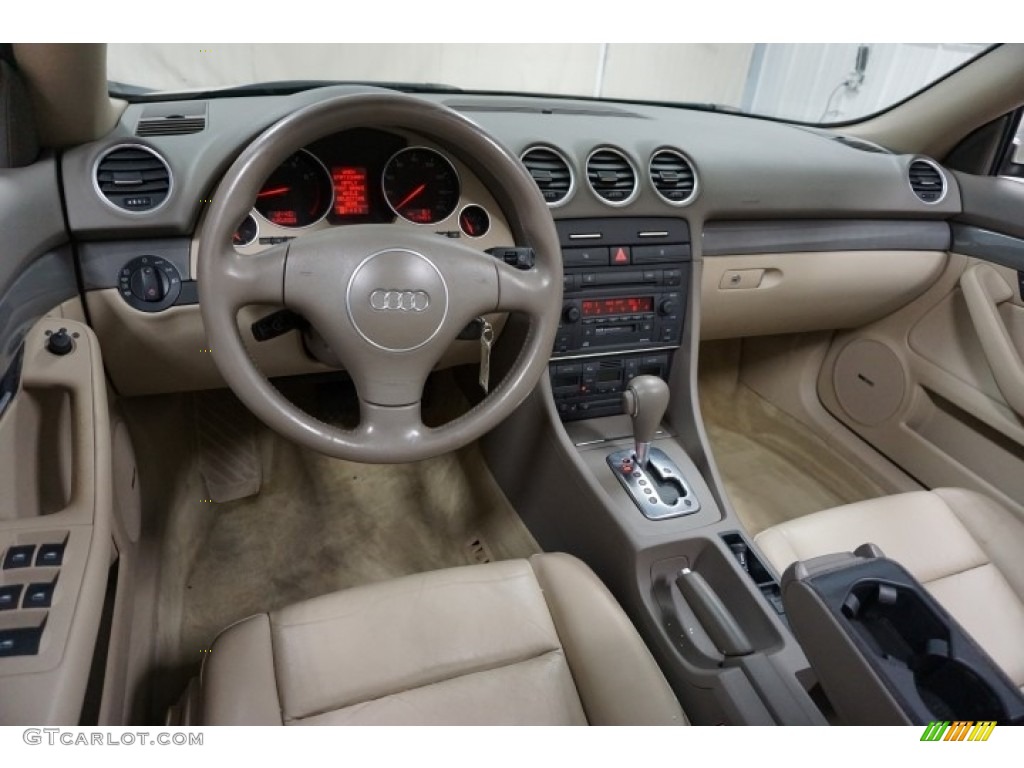 2005 A4 1.8T Cabriolet - Arctic White / Beige photo #24