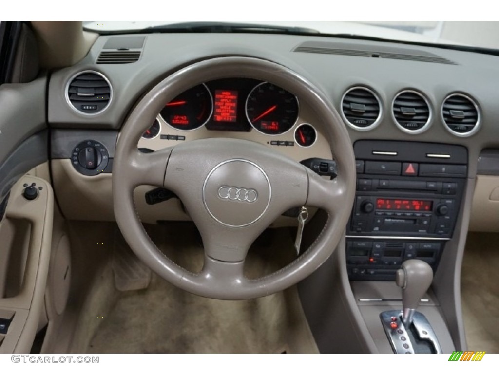 2005 A4 1.8T Cabriolet - Arctic White / Beige photo #26