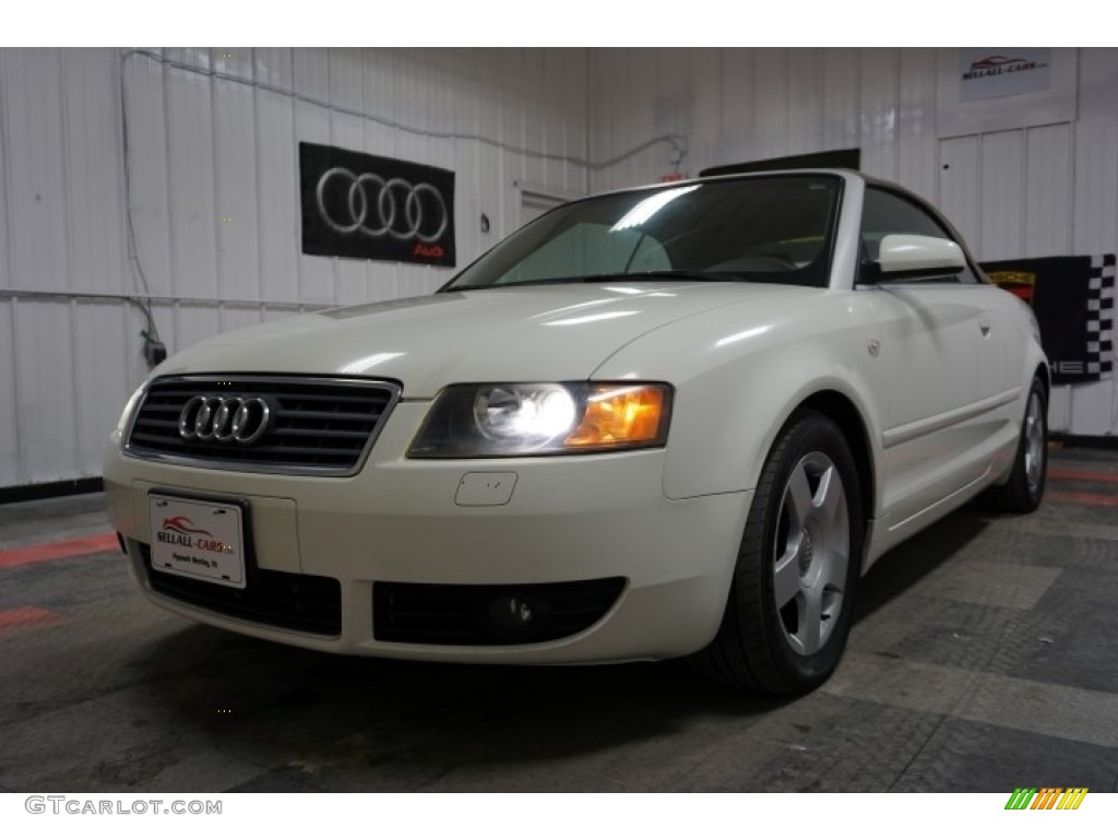 2005 A4 1.8T Cabriolet - Arctic White / Beige photo #46