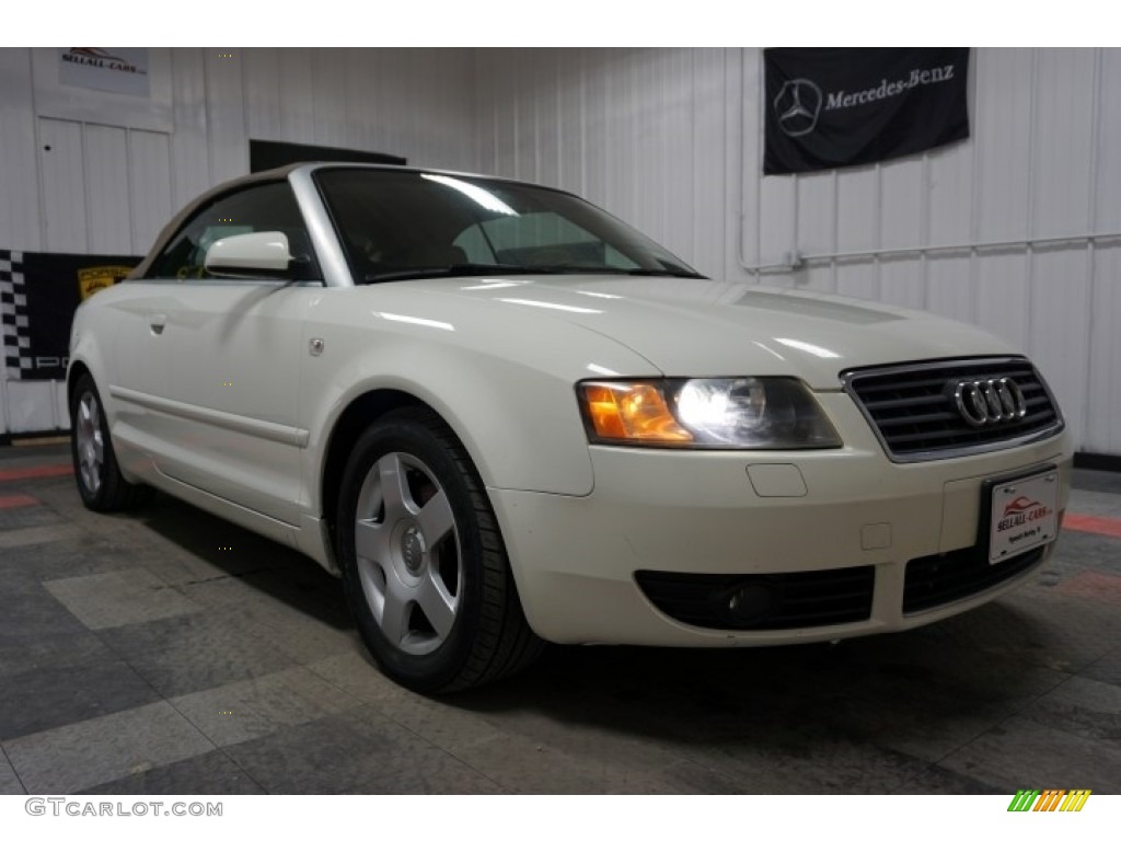 2005 A4 1.8T Cabriolet - Arctic White / Beige photo #48