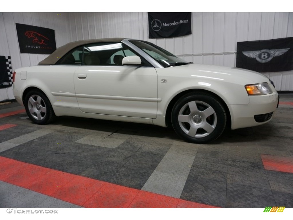 2005 A4 1.8T Cabriolet - Arctic White / Beige photo #49