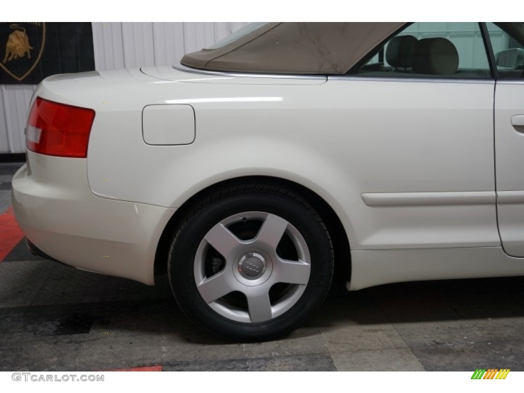 2005 A4 1.8T Cabriolet - Arctic White / Beige photo #64