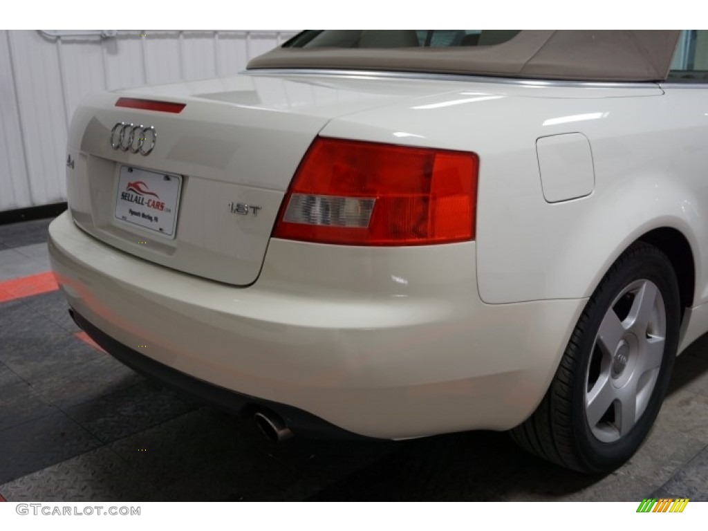 2005 A4 1.8T Cabriolet - Arctic White / Beige photo #70