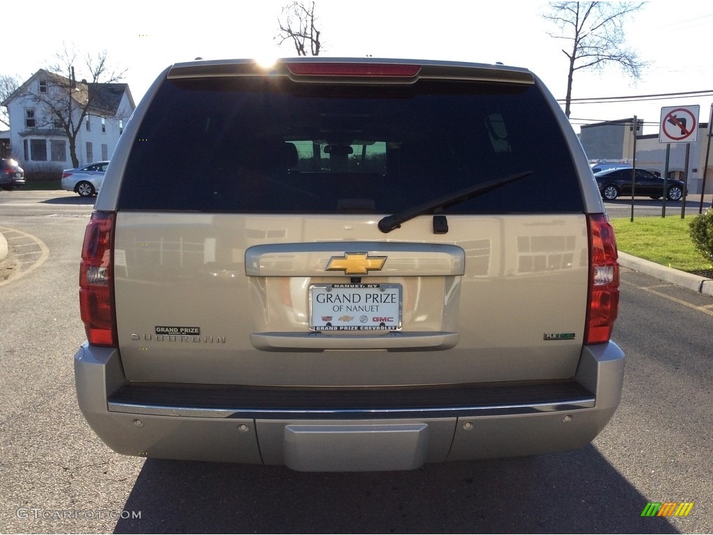 2012 Suburban LTZ 4x4 - Gold Mist Metallic / Ebony photo #6